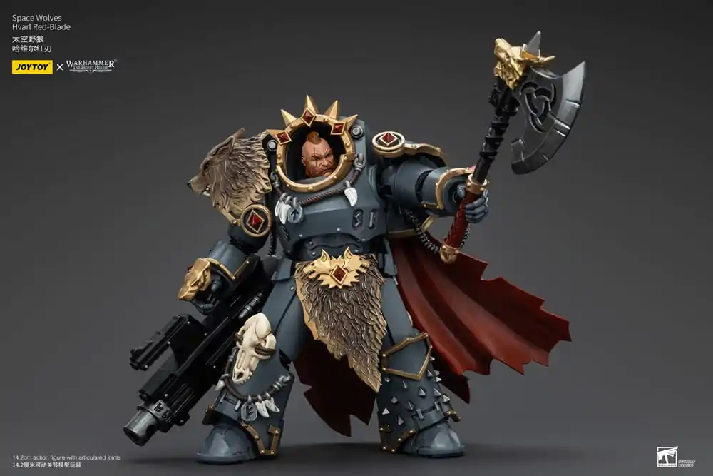 Warhammer The Horus Heresy akcijska figura 1/18 Space Wolves Hvarl Red-Blade 14 cm fotografija proizvoda