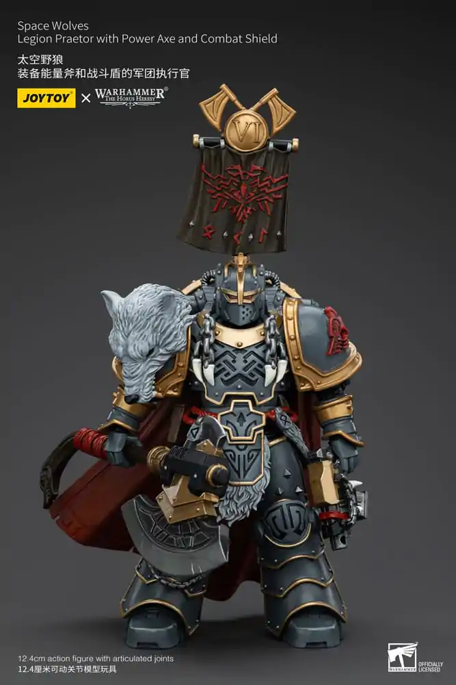 Warhammer The Horus Heresy akcijska figura 1/18 Space Wolves Legion Praetor s Power Axe i Combat Shield 12 cm fotografija proizvoda