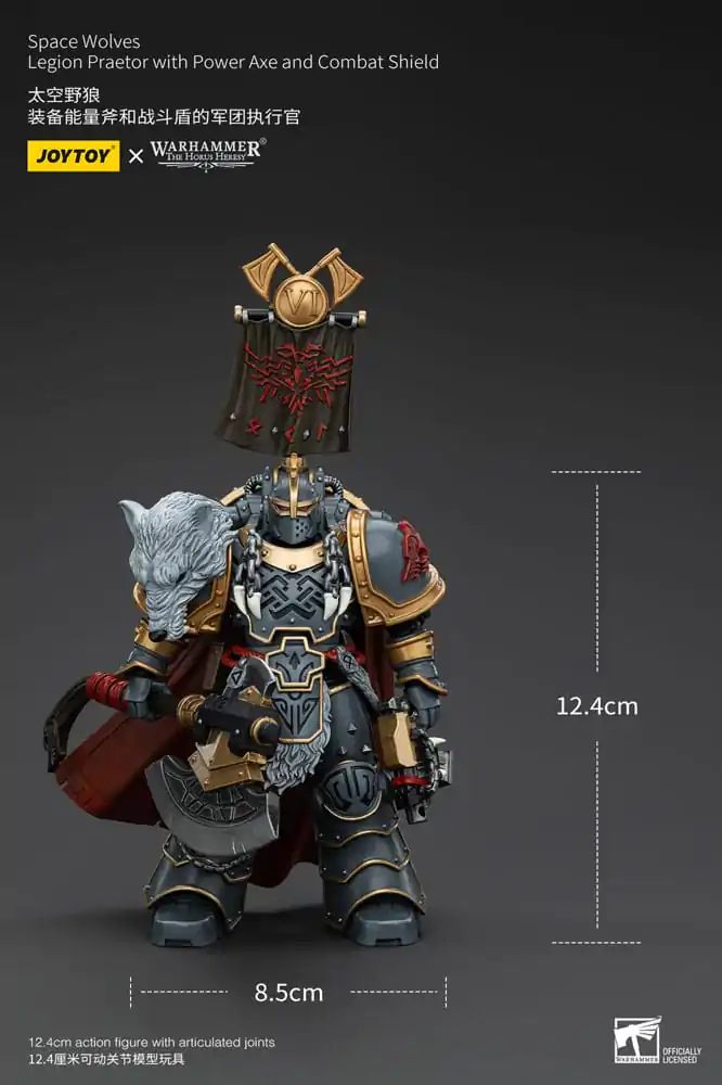 Warhammer The Horus Heresy akcijska figura 1/18 Space Wolves Legion Praetor s Power Axe i Combat Shield 12 cm fotografija proizvoda