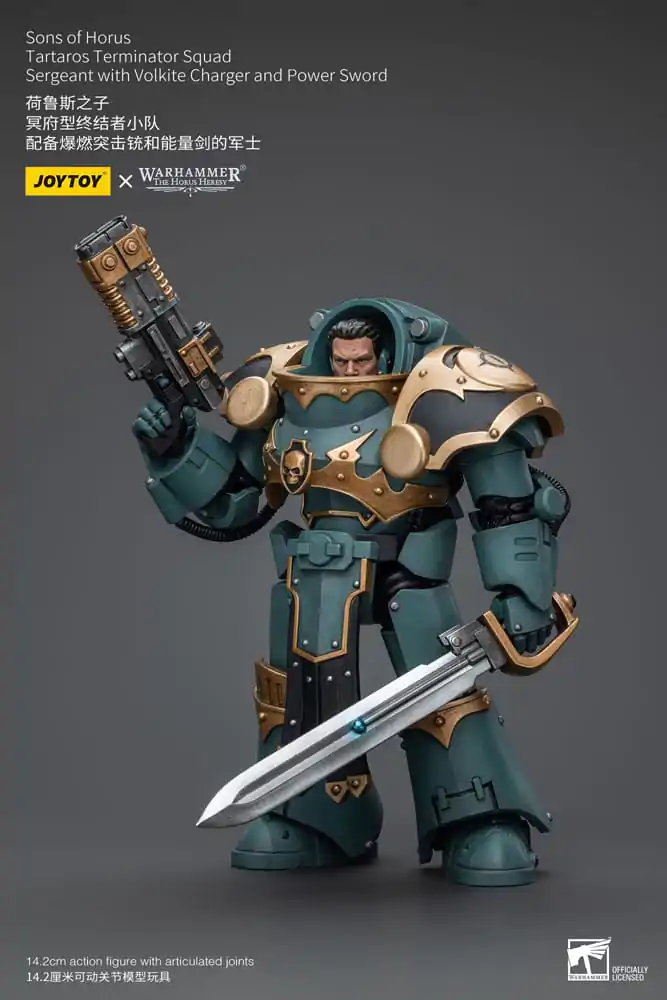 Warhammer The Horus Heresy akcijska figura 1/18 Tartaros Terminator Squad Sergeant s Volkite Charger i Power Sword 12 cm fotografija proizvoda