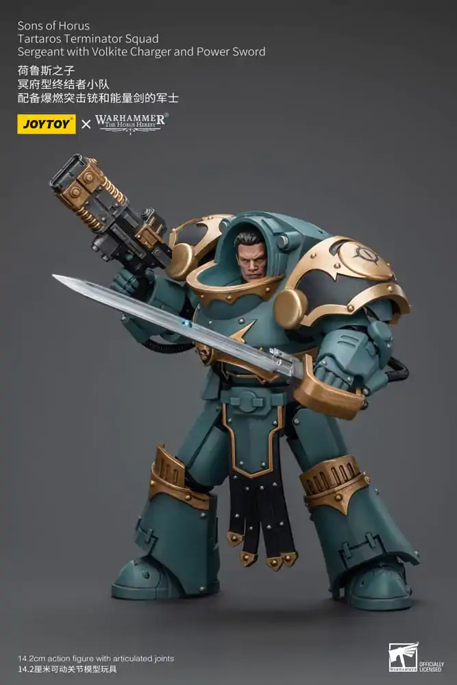 Warhammer The Horus Heresy akcijska figura 1/18 Tartaros Terminator Squad Sergeant s Volkite Charger i Power Sword 12 cm fotografija proizvoda