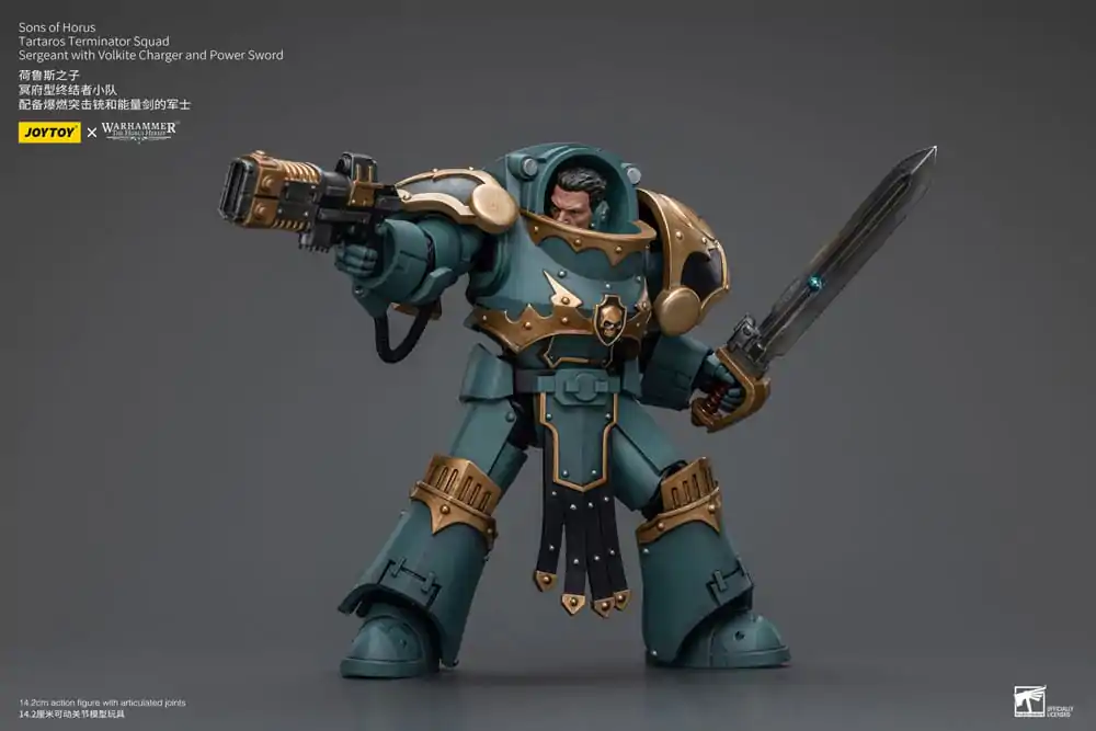 Warhammer The Horus Heresy akcijska figura 1/18 Tartaros Terminator Squad Sergeant s Volkite Charger i Power Sword 12 cm fotografija proizvoda