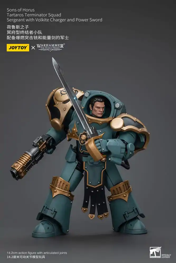 Warhammer The Horus Heresy akcijska figura 1/18 Tartaros Terminator Squad Sergeant s Volkite Charger i Power Sword 12 cm fotografija proizvoda