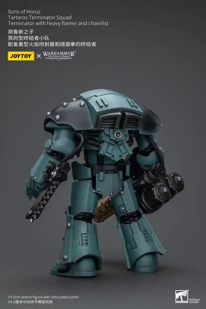 Warhammer The Horus Heresy akcijska figura 1/18 Tartaros Terminator odred Terminator s teškim bacačem plamena i lančanom šakom 12 cm fotografija proizvoda