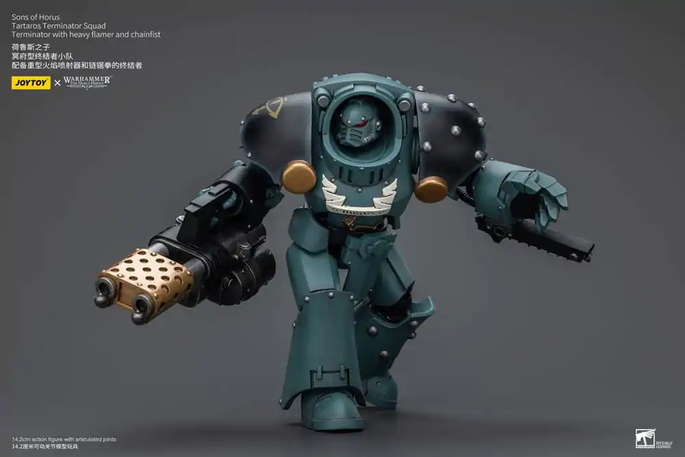 Warhammer The Horus Heresy akcijska figura 1/18 Tartaros Terminator odred Terminator s teškim bacačem plamena i lančanom šakom 12 cm fotografija proizvoda