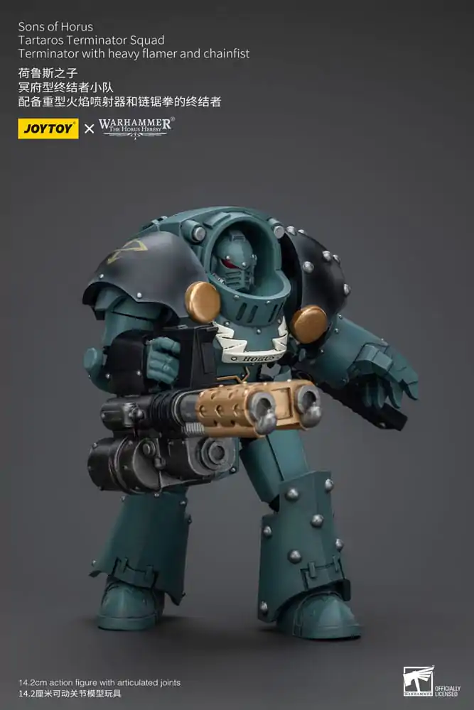 Warhammer The Horus Heresy akcijska figura 1/18 Tartaros Terminator odred Terminator s teškim bacačem plamena i lančanom šakom 12 cm fotografija proizvoda