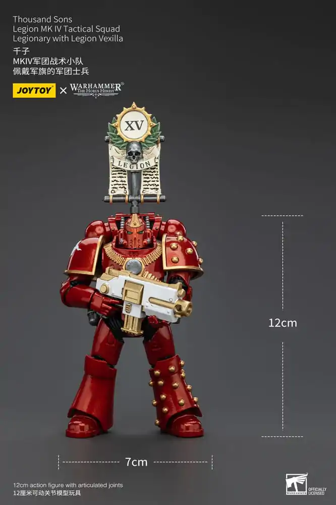 Warhammer The Horus Heresy akcijska figura 1/18 Thousand Sons Legion MK IV Tactical Squad Legionar s Legion Vexilla 12 cm fotografija proizvoda