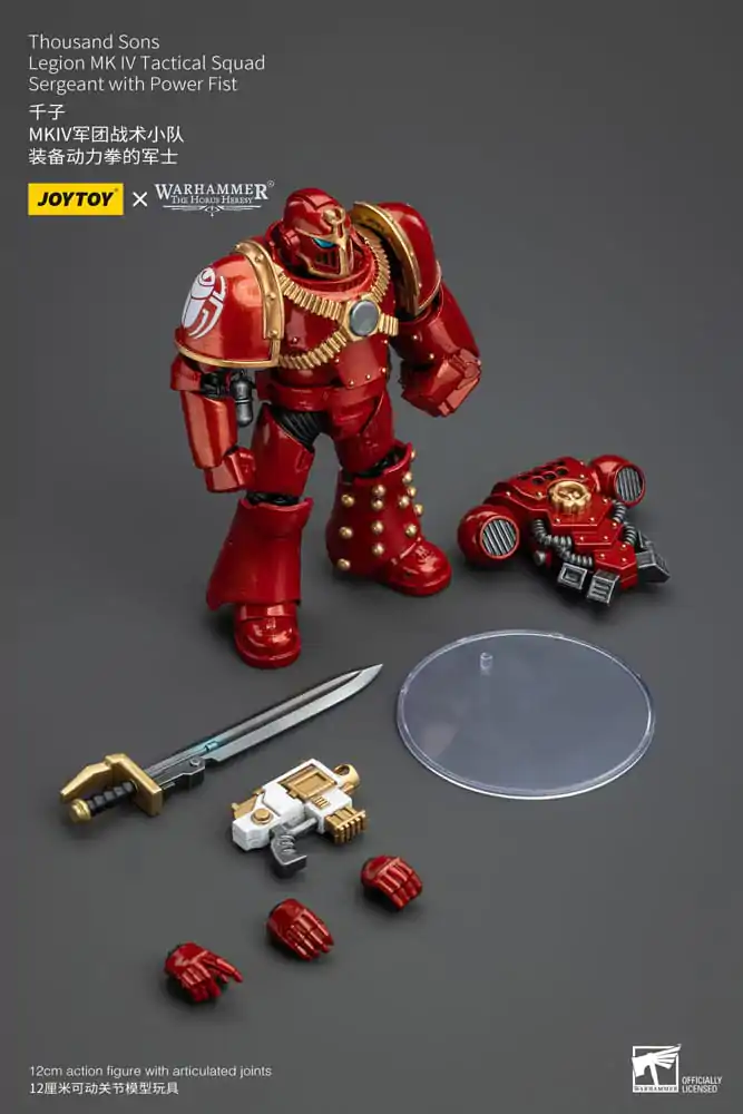 Warhammer The Horus Heresy akcijska figura 1/18 Thousand Sons Legion MK IV Tactical Squad Narednik sa Power Fist 12 cm fotografija proizvoda