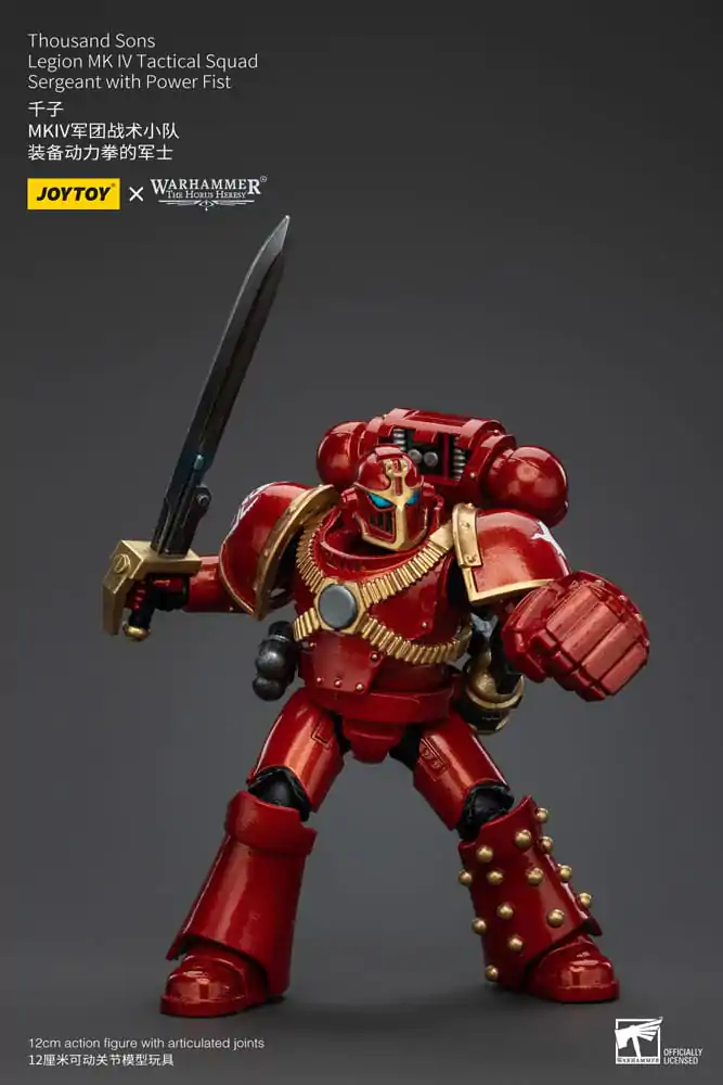 Warhammer The Horus Heresy akcijska figura 1/18 Thousand Sons Legion MK IV Tactical Squad Narednik sa Power Fist 12 cm fotografija proizvoda