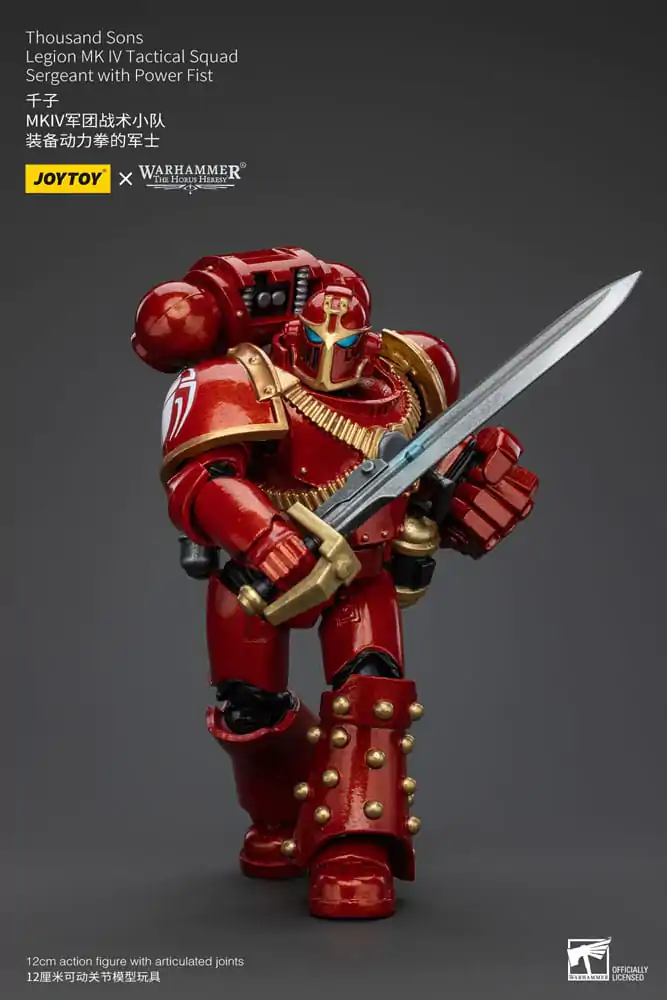 Warhammer The Horus Heresy akcijska figura 1/18 Thousand Sons Legion MK IV Tactical Squad Narednik sa Power Fist 12 cm fotografija proizvoda