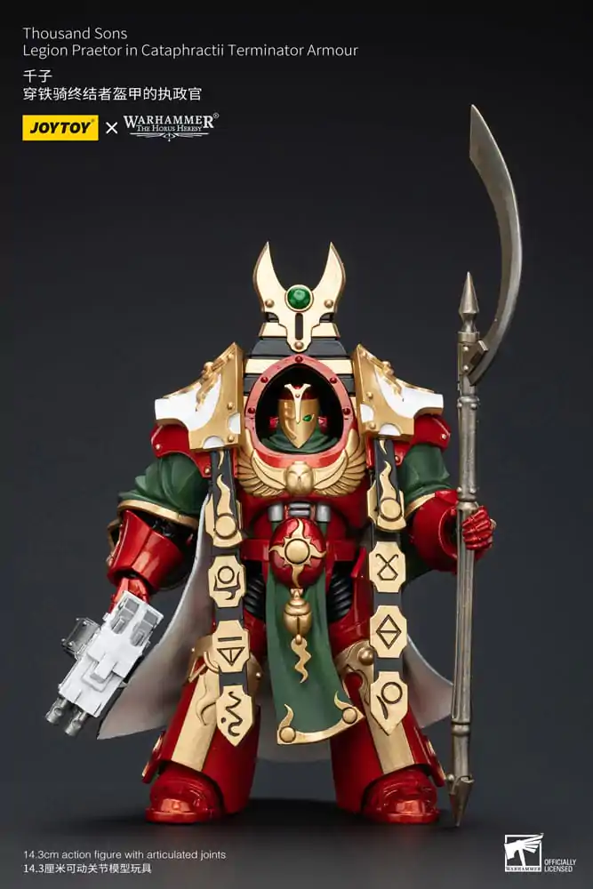 Warhammer The Horus Heresy akcijska figura 1/18 Thousand sons Legion Praetor u Cataphractii Terminator oklopu 12 cm fotografija proizvoda