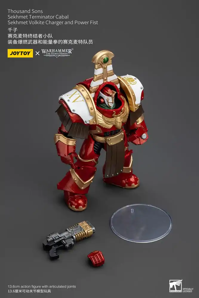 Warhammer The Horus Heresy akcijska figura 1/18 Thousand Sons Sekhmet Terminator Cabal Sekhmet Volkite Charger i Power Fist 14 cm fotografija proizvoda