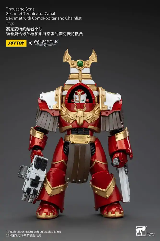 Warhammer The Horus Heresy akcijska figura 1/18 Thousand Sons Sekhmet Terminator Cabal Sekhmet s Combi-Bolterom i lančenicom 14 cm fotografija proizvoda