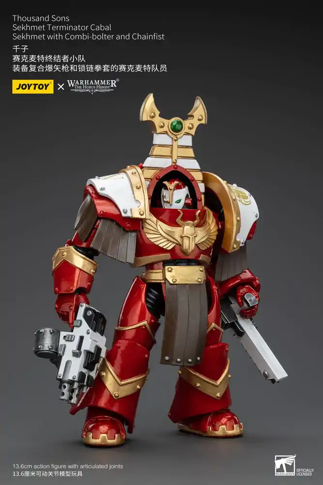 Warhammer The Horus Heresy akcijska figura 1/18 Thousand Sons Sekhmet Terminator Cabal Sekhmet s Combi-Bolterom i lančenicom 14 cm fotografija proizvoda