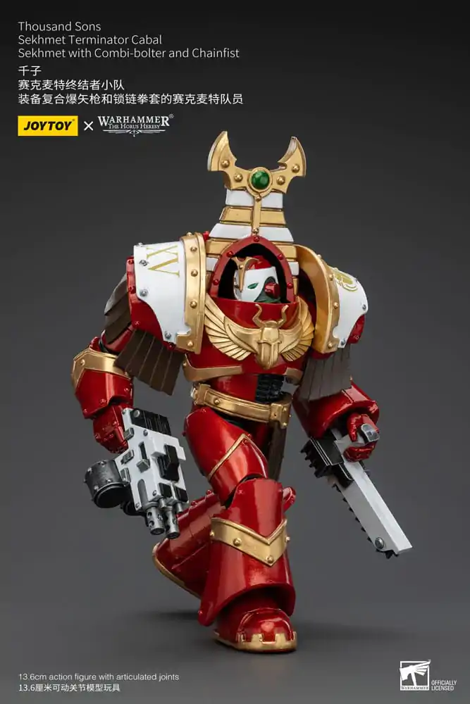 Warhammer The Horus Heresy akcijska figura 1/18 Thousand Sons Sekhmet Terminator Cabal Sekhmet s Combi-Bolterom i lančenicom 14 cm fotografija proizvoda