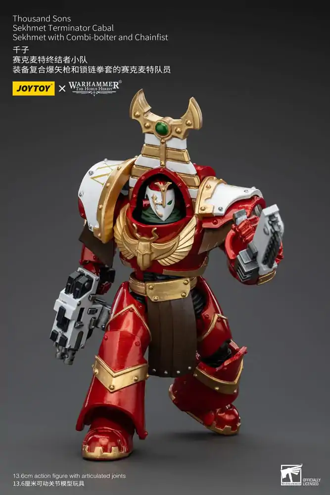 Warhammer The Horus Heresy akcijska figura 1/18 Thousand Sons Sekhmet Terminator Cabal Sekhmet s Combi-Bolterom i lančenicom 14 cm fotografija proizvoda