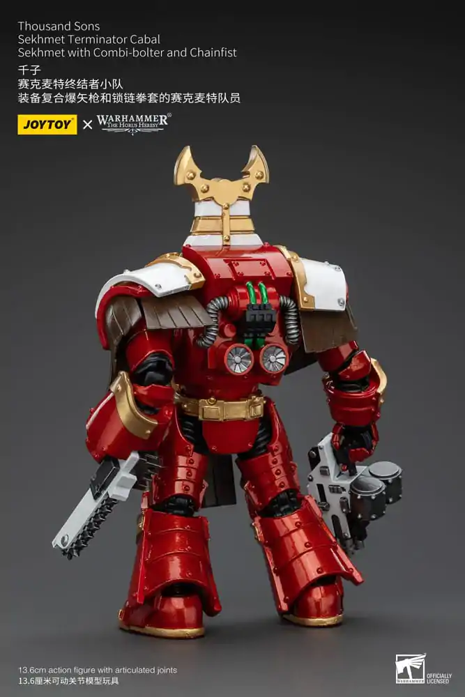 Warhammer The Horus Heresy akcijska figura 1/18 Thousand Sons Sekhmet Terminator Cabal Sekhmet s Combi-Bolterom i lančenicom 14 cm fotografija proizvoda