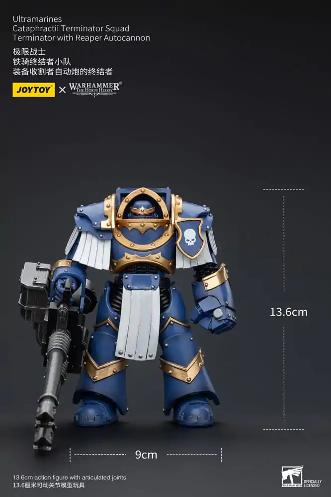 Warhammer The Horus Heresy akcijska figura 1/18 Ultramarines Cataphractii Terminator Squad Terminator s Reaper Autocannon 14 cm fotografija proizvoda