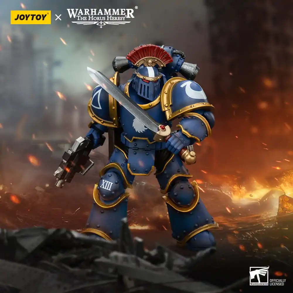 Warhammer The Horus Heresy akcijska figura 1/18 Ultramarines Legion MKIII Tactical Squad Sergeant s Power Sword 12 cm fotografija proizvoda