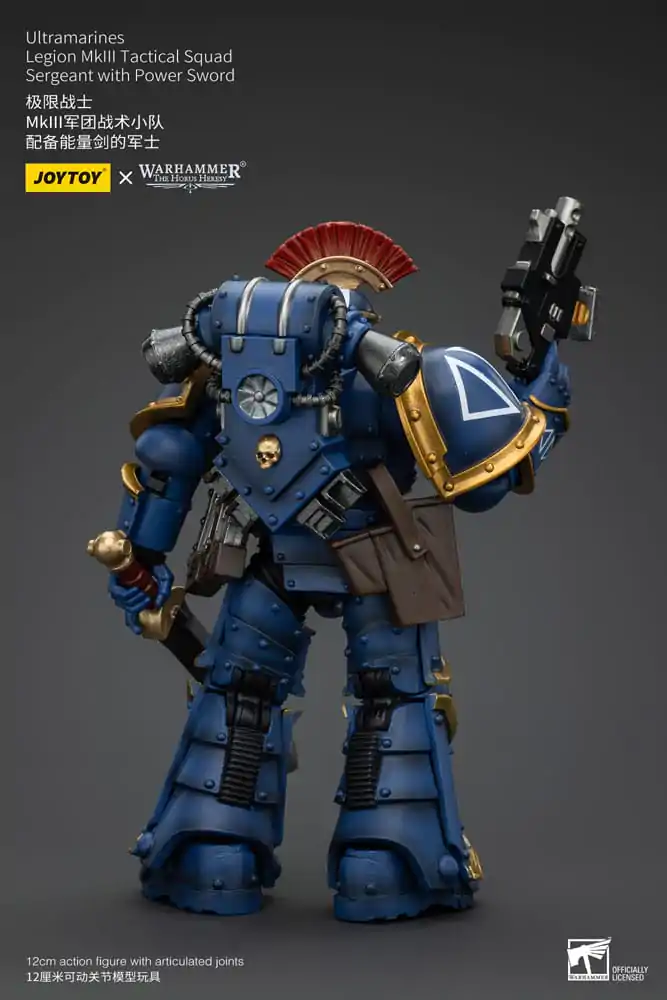 Warhammer The Horus Heresy akcijska figura 1/18 Ultramarines Legion MKIII Tactical Squad Sergeant s Power Sword 12 cm fotografija proizvoda