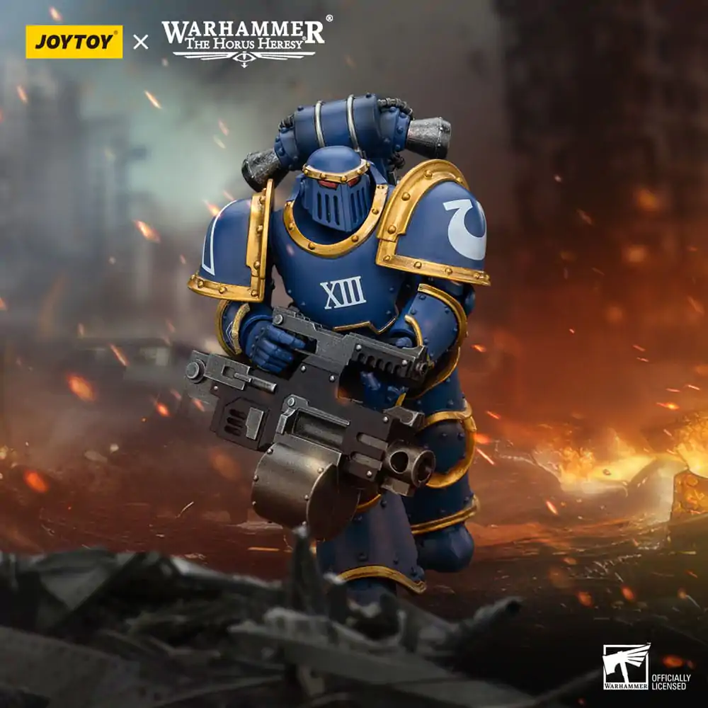 Warhammer The Horus Heresy akcijska figura 1/18 Ultramarines Legion MKIII Tactical Support Squad Legionar s teškim bacačem 12 cm fotografija proizvoda