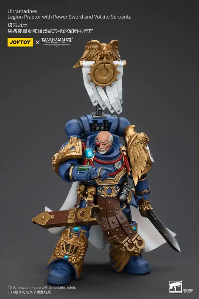 Warhammer The Horus Heresy akcijska figura 1/18 Ultramarines Legion Praetor s energetskim mačem i Volkite Serpenta 12 cm fotografija proizvoda