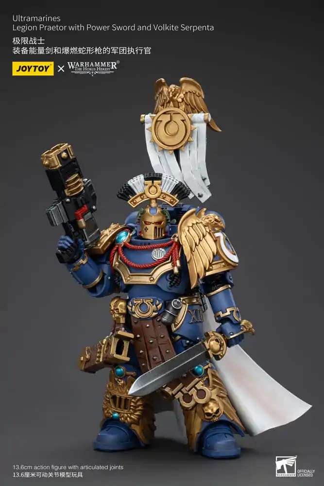 Warhammer The Horus Heresy akcijska figura 1/18 Ultramarines Legion Praetor s energetskim mačem i Volkite Serpenta 12 cm fotografija proizvoda