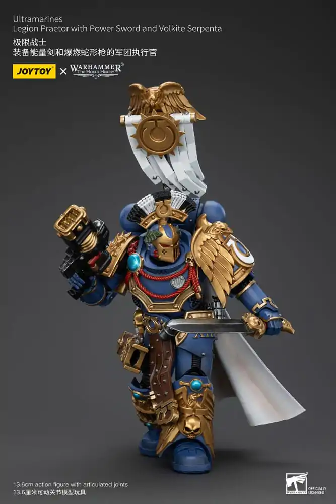 Warhammer The Horus Heresy akcijska figura 1/18 Ultramarines Legion Praetor s energetskim mačem i Volkite Serpenta 12 cm fotografija proizvoda