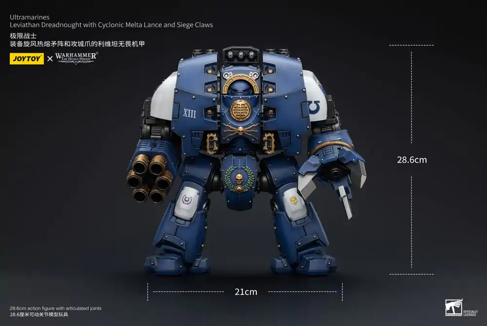 Warhammer The Horus Heresy akcijska figura 1/18 Ultramarines Leviathan Dreadnought s Cyclonic Melta Lance i opsadnim kandžama 29 cm fotografija proizvoda