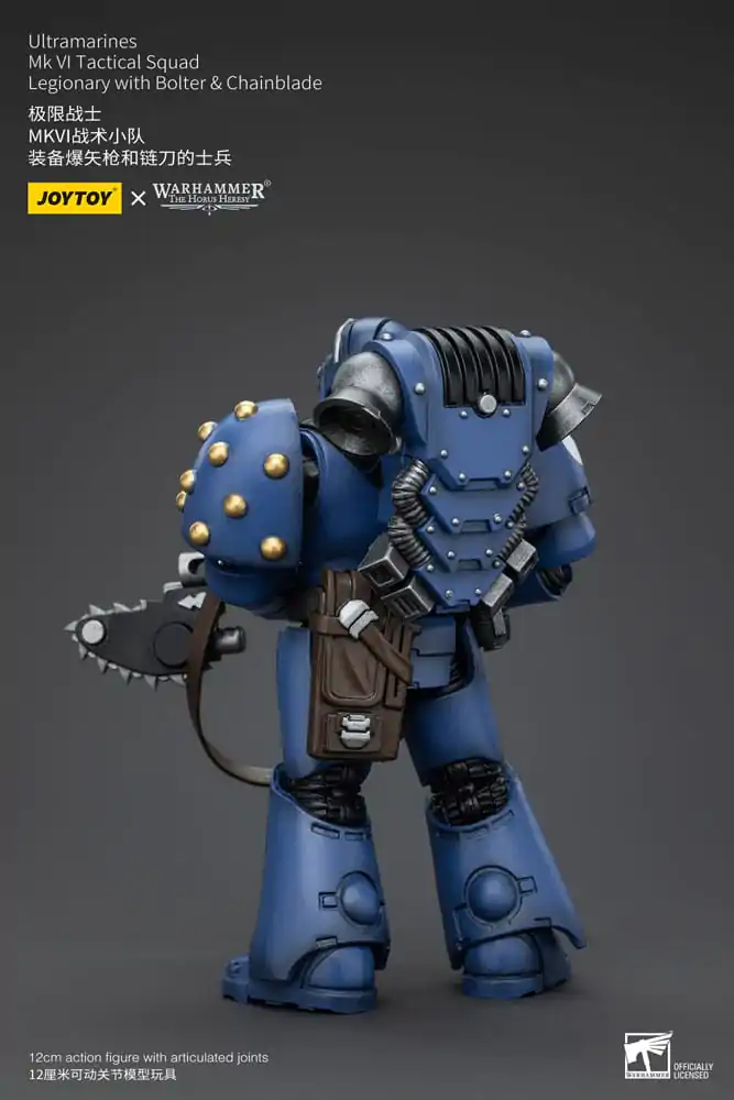 Warhammer The Horus Heresy akcijska figura 1/18 Ultramarines MK VI Tactical Squad pripadnik legije s Bolterom & Chainblade 12 cm fotografija proizvoda