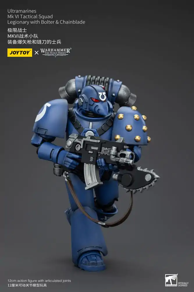 Warhammer The Horus Heresy akcijska figura 1/18 Ultramarines MK VI Tactical Squad pripadnik legije s Bolterom & Chainblade 12 cm fotografija proizvoda