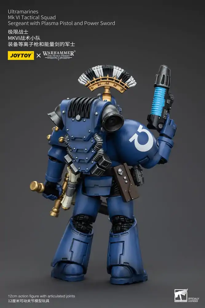 Warhammer The Horus Heresy akcijska figura 1/18 Ultramarines MK VI Tactical Squad narednik s plazma pištoljem i Power Sword 12 cm fotografija proizvoda