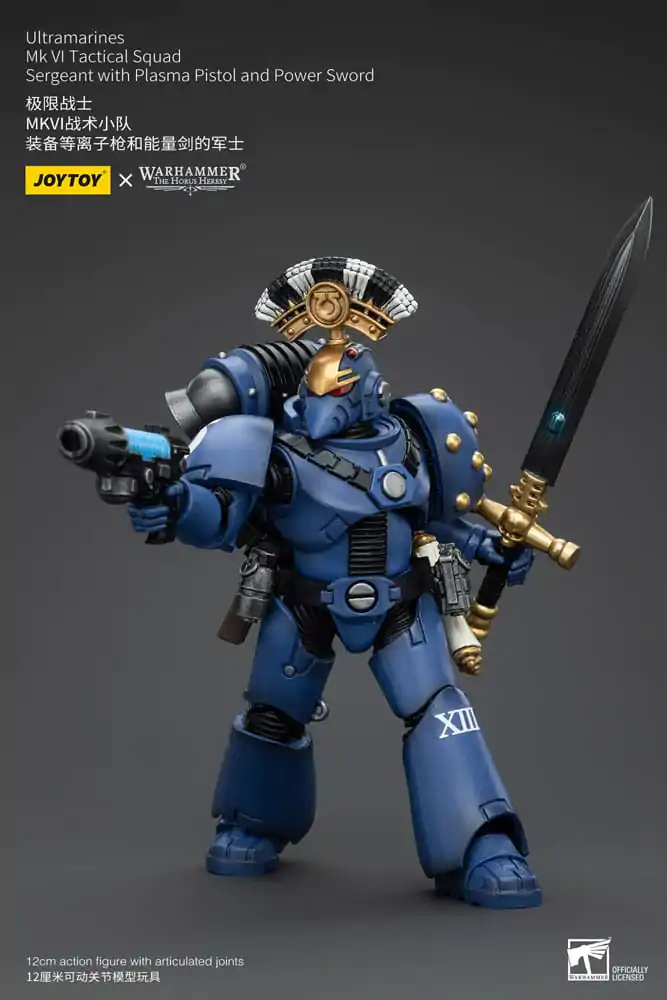 Warhammer The Horus Heresy akcijska figura 1/18 Ultramarines MK VI Tactical Squad narednik s plazma pištoljem i Power Sword 12 cm fotografija proizvoda