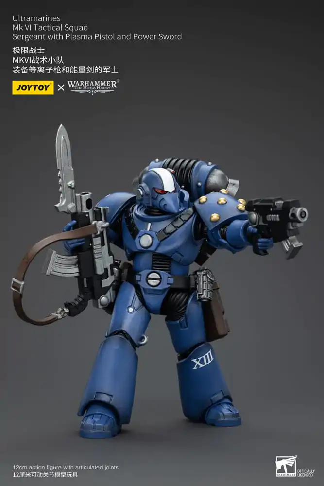 Warhammer The Horus Heresy akcijska figura 1/18 Ultramarines MK VI Tactical Squad narednik s plazma pištoljem i Power Sword 12 cm fotografija proizvoda