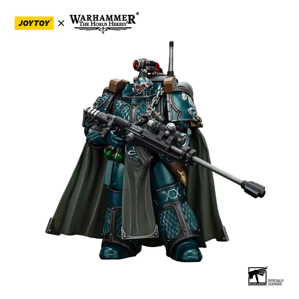 Warhammer The Horus Heresy akcijska figura Alpha Legion Exodus The One who is Many sa snajperskom puškom i energetskim bodežom 20 cm fotografija proizvoda