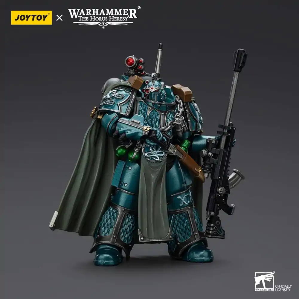Warhammer The Horus Heresy akcijska figura Alpha Legion Exodus The One who is Many sa snajperskom puškom i energetskim bodežom 20 cm fotografija proizvoda