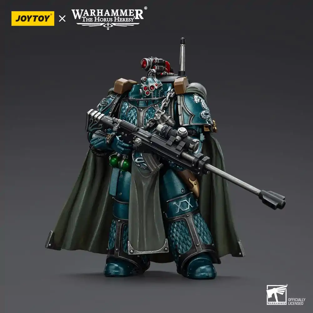 Warhammer The Horus Heresy akcijska figura Alpha Legion Exodus The One who is Many sa snajperskom puškom i energetskim bodežom 20 cm fotografija proizvoda