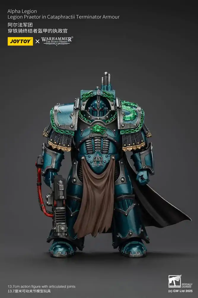 Warhammer The Horus Heresy Akcijska Figura Alpha Legion Legion Praetor u Cataphractii Terminator Oklopu 18 cm fotografija proizvoda