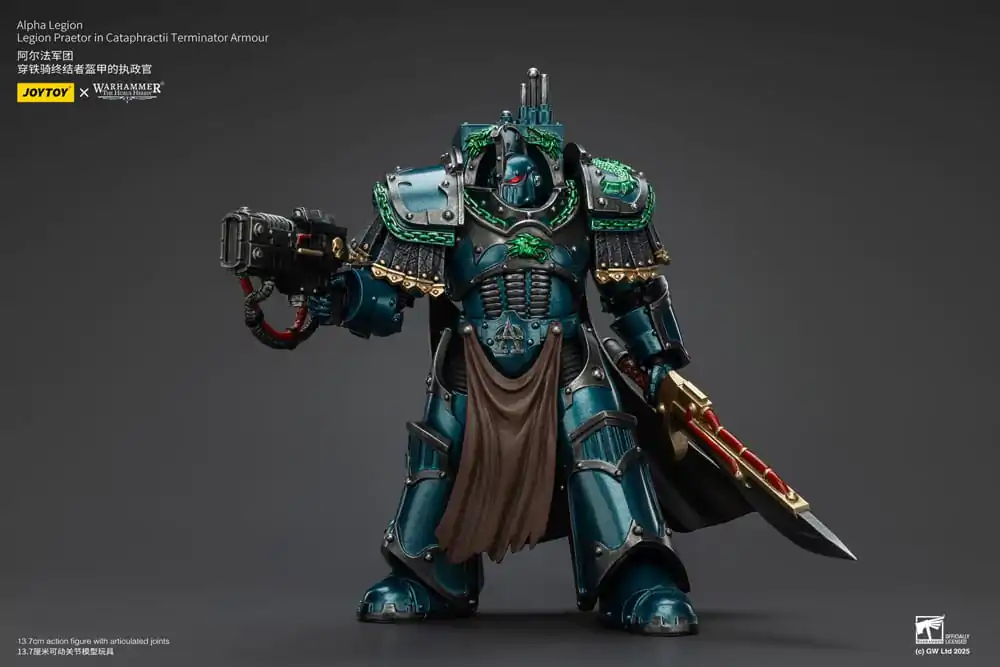 Warhammer The Horus Heresy Akcijska Figura Alpha Legion Legion Praetor u Cataphractii Terminator Oklopu 18 cm fotografija proizvoda