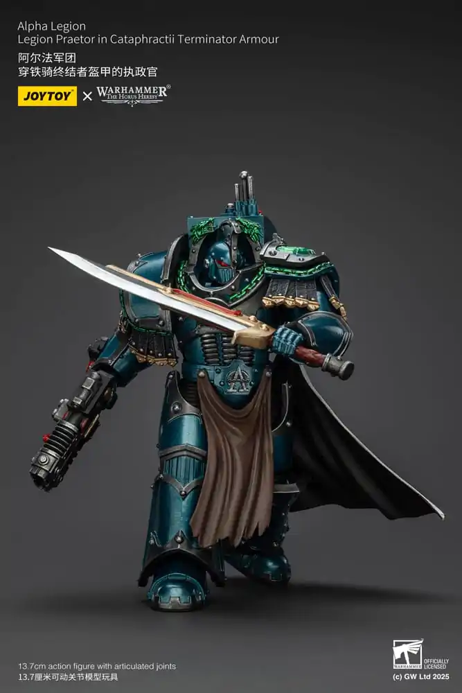 Warhammer The Horus Heresy Akcijska Figura Alpha Legion Legion Praetor u Cataphractii Terminator Oklopu 18 cm fotografija proizvoda