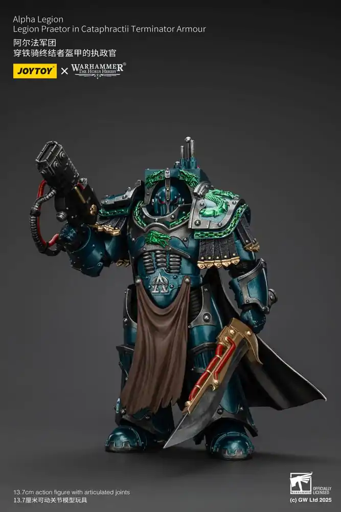 Warhammer The Horus Heresy Akcijska Figura Alpha Legion Legion Praetor u Cataphractii Terminator Oklopu 18 cm fotografija proizvoda