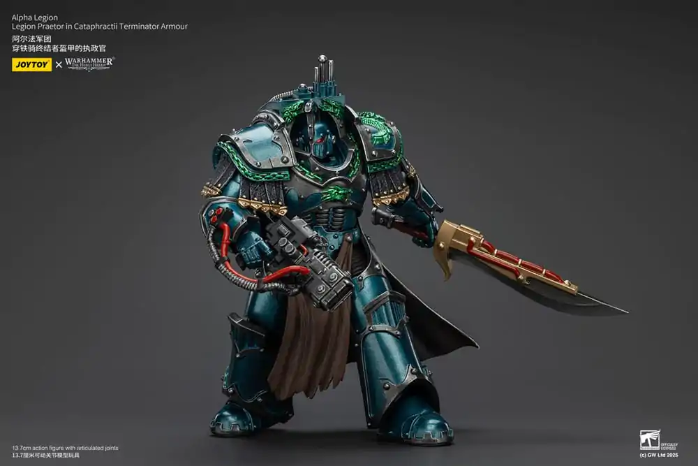 Warhammer The Horus Heresy Akcijska Figura Alpha Legion Legion Praetor u Cataphractii Terminator Oklopu 18 cm fotografija proizvoda