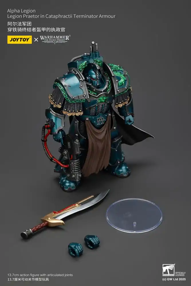 Warhammer The Horus Heresy Akcijska Figura Alpha Legion Legion Praetor u Cataphractii Terminator Oklopu 18 cm fotografija proizvoda