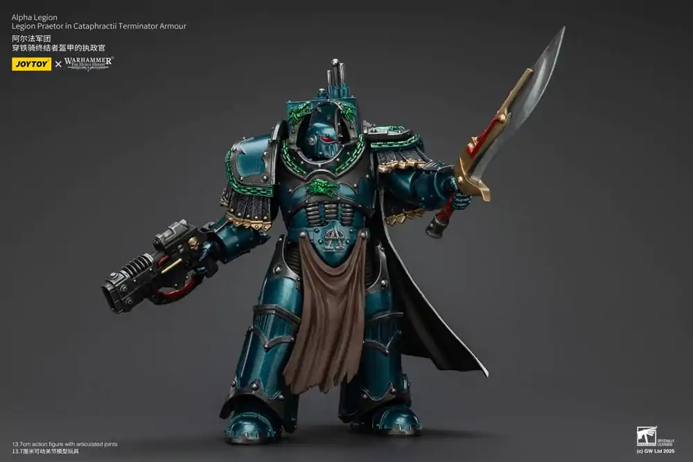 Warhammer The Horus Heresy Akcijska Figura Alpha Legion Legion Praetor u Cataphractii Terminator Oklopu 18 cm fotografija proizvoda