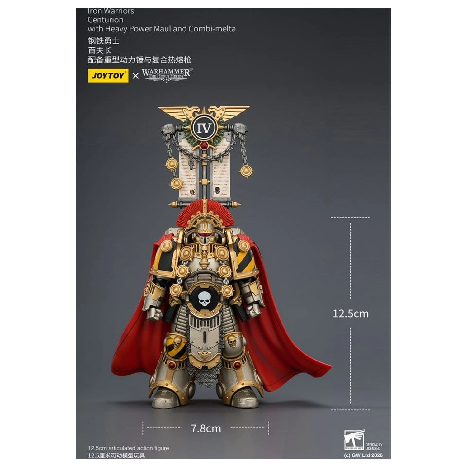 Warhammer The Horus Heresy Action Figure Iron Warriors Centurion 13 cm fotografija proizvoda