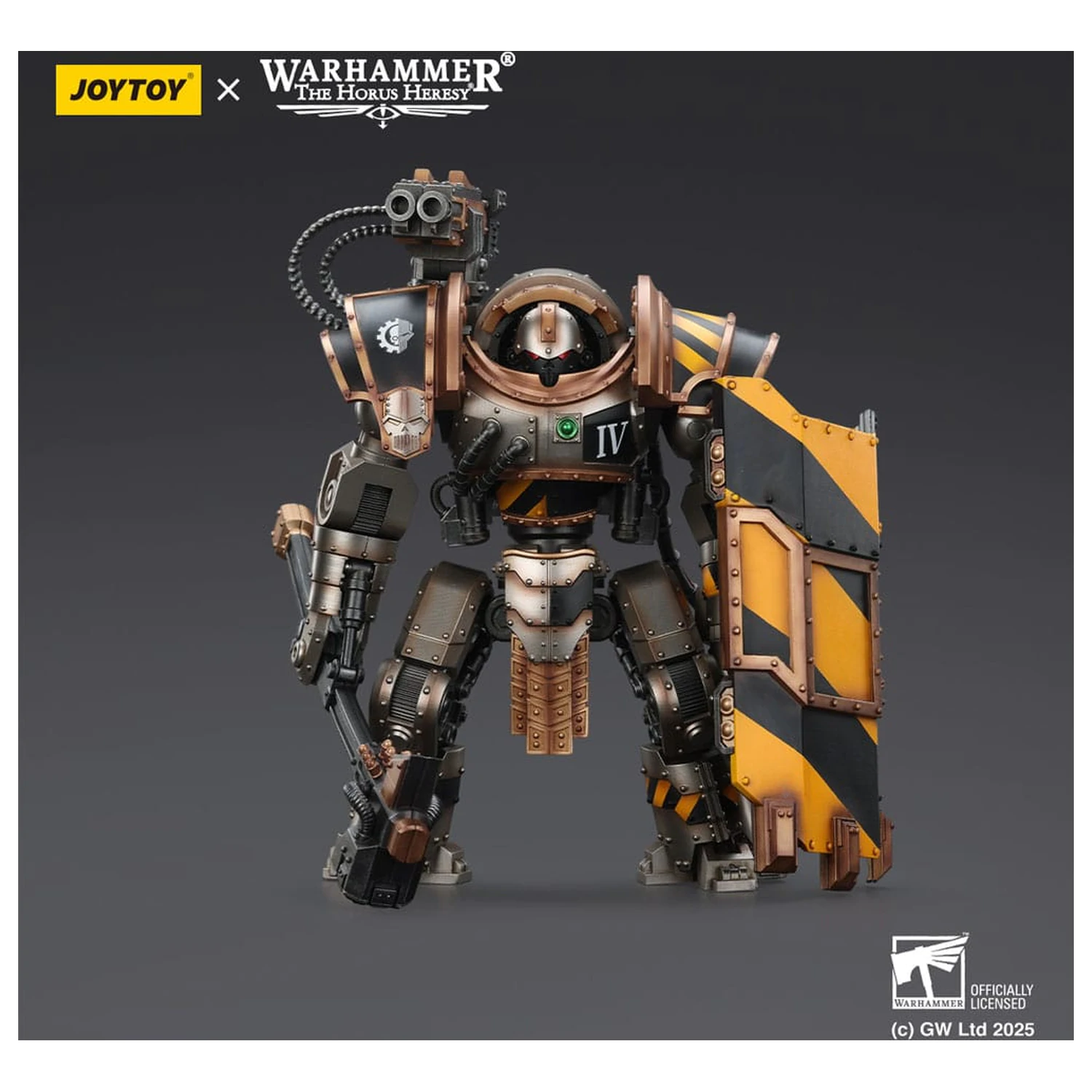 Warhammer The Horus Heresy akcijska figura Iron Warriors Iron Circle Domitar-Ferrum Class Battle-automata with Karceri Battle Shield 24 cm fotografija proizvoda