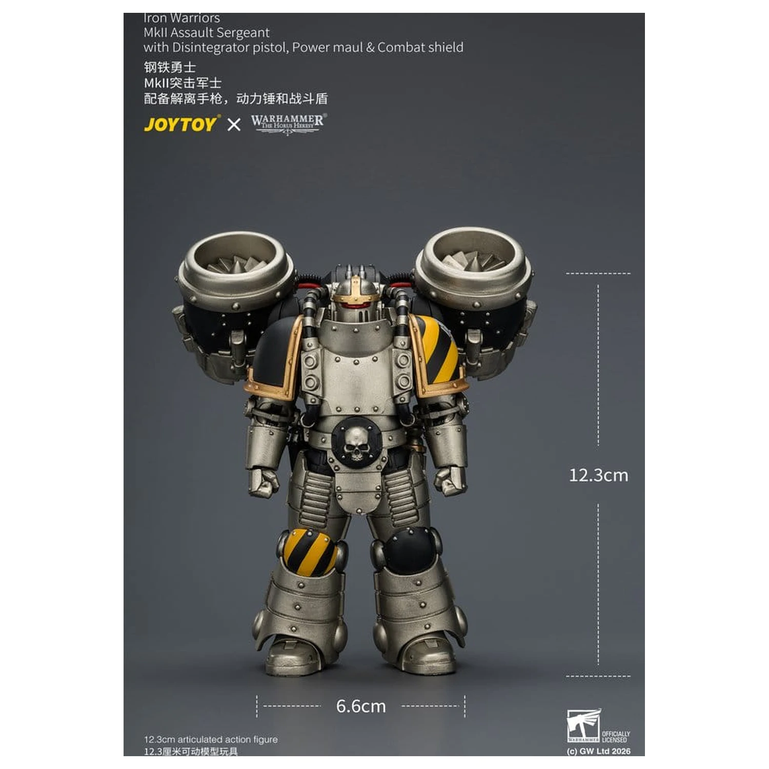 Warhammer The Horus Heresy akcijska figura Iron Warriors MkII Assault Sergeant 12 cm fotografija proizvoda