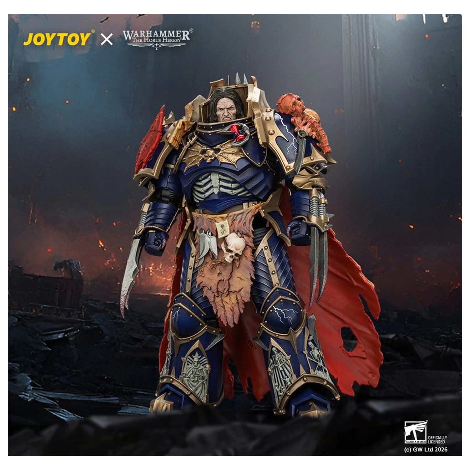 Warhammer The Horus Heresy akcijska figura Night Lords Konrad Curze Primarch of the Night Lords Legion 19 cm fotografija proizvoda