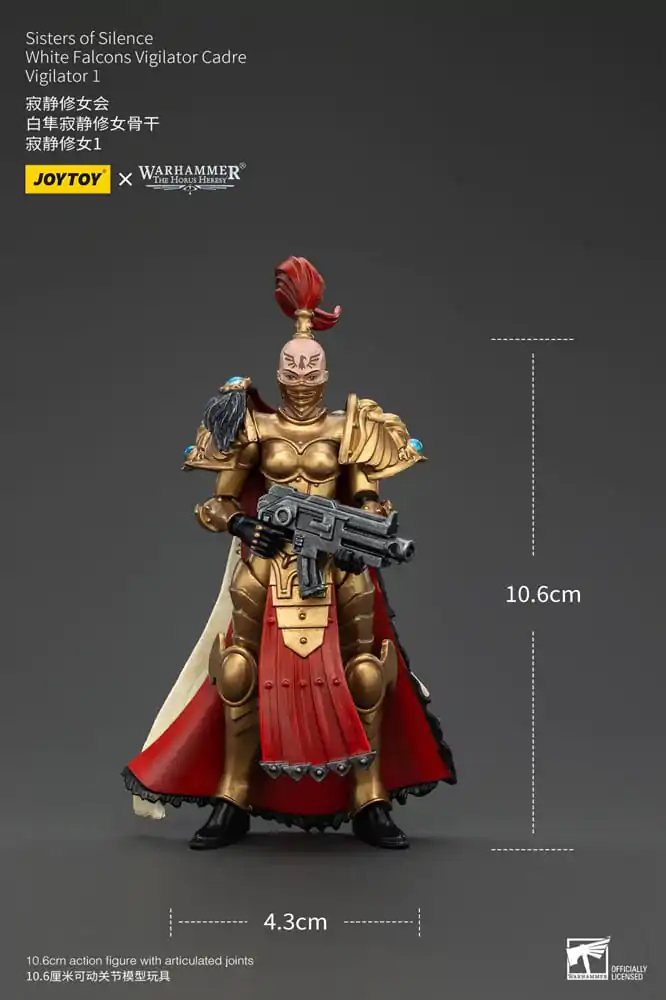 Warhammer The Horus Heresy akcijska figura Sisters of Silence White Falcons Vigilator Cadre Vigilator 1 19 cm fotografija proizvoda