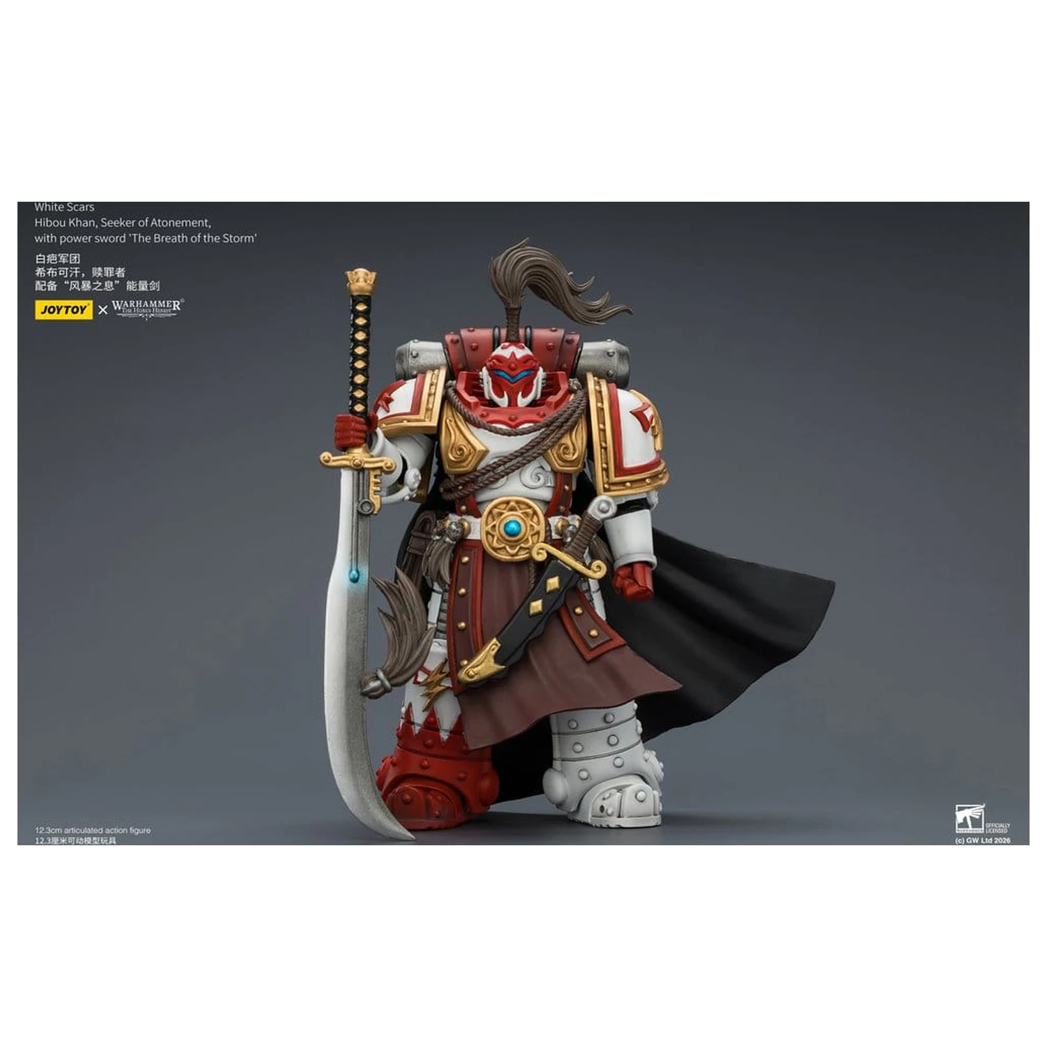 Warhammer The Horus Heresy Action Figure White Scars Hibou Khan, Seeker of Atonement 12 cm fotografija proizvoda